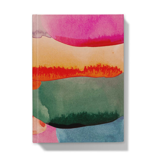 Rainbow Watercolour Layers Hardback Journal