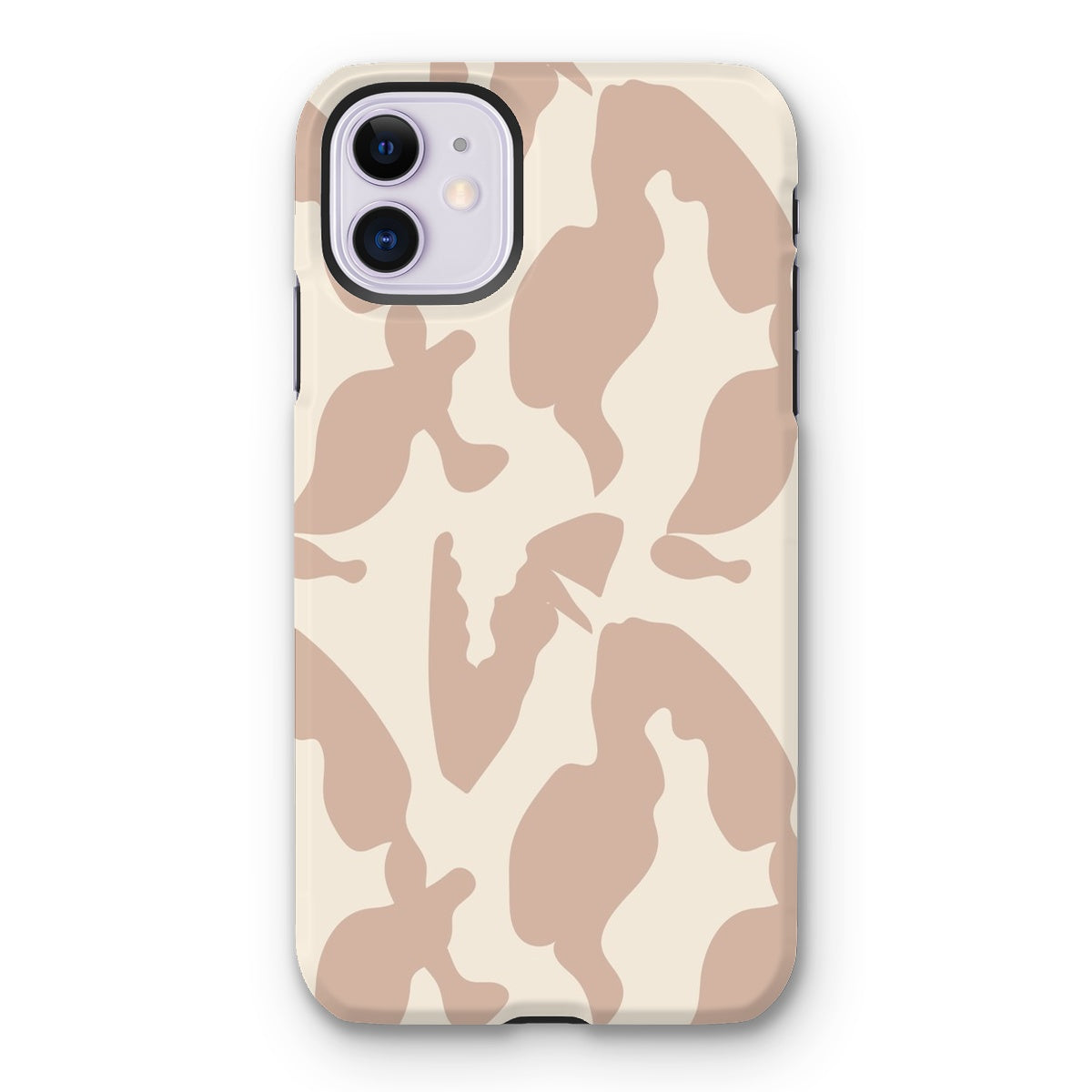 Organic Silhouettes in Rose Tough Phone Case