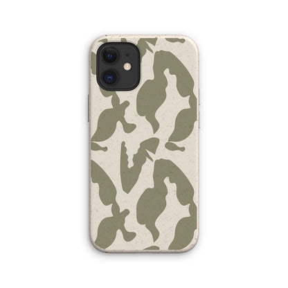 Organic Silhouettes in Sage Eco Phone Case