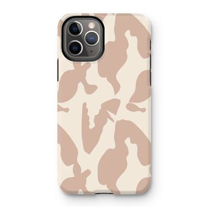 Organic Silhouettes in Rose Tough Phone Case