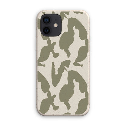 Organic Silhouettes in Sage Eco Phone Case