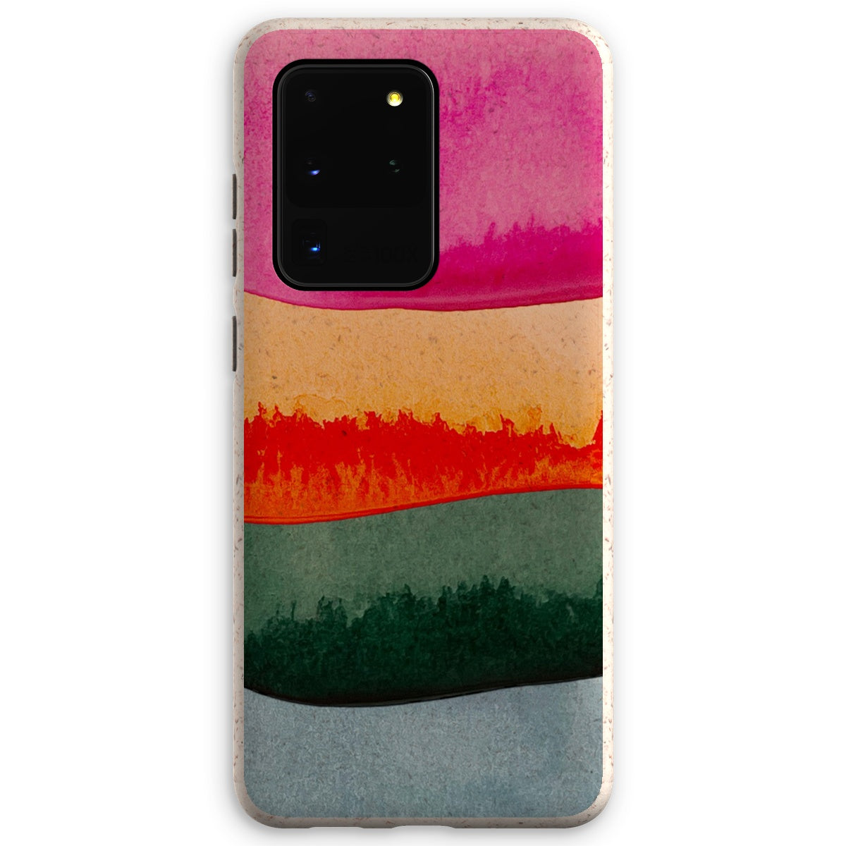 Rainbow Watercolour Layers Eco Phone Case