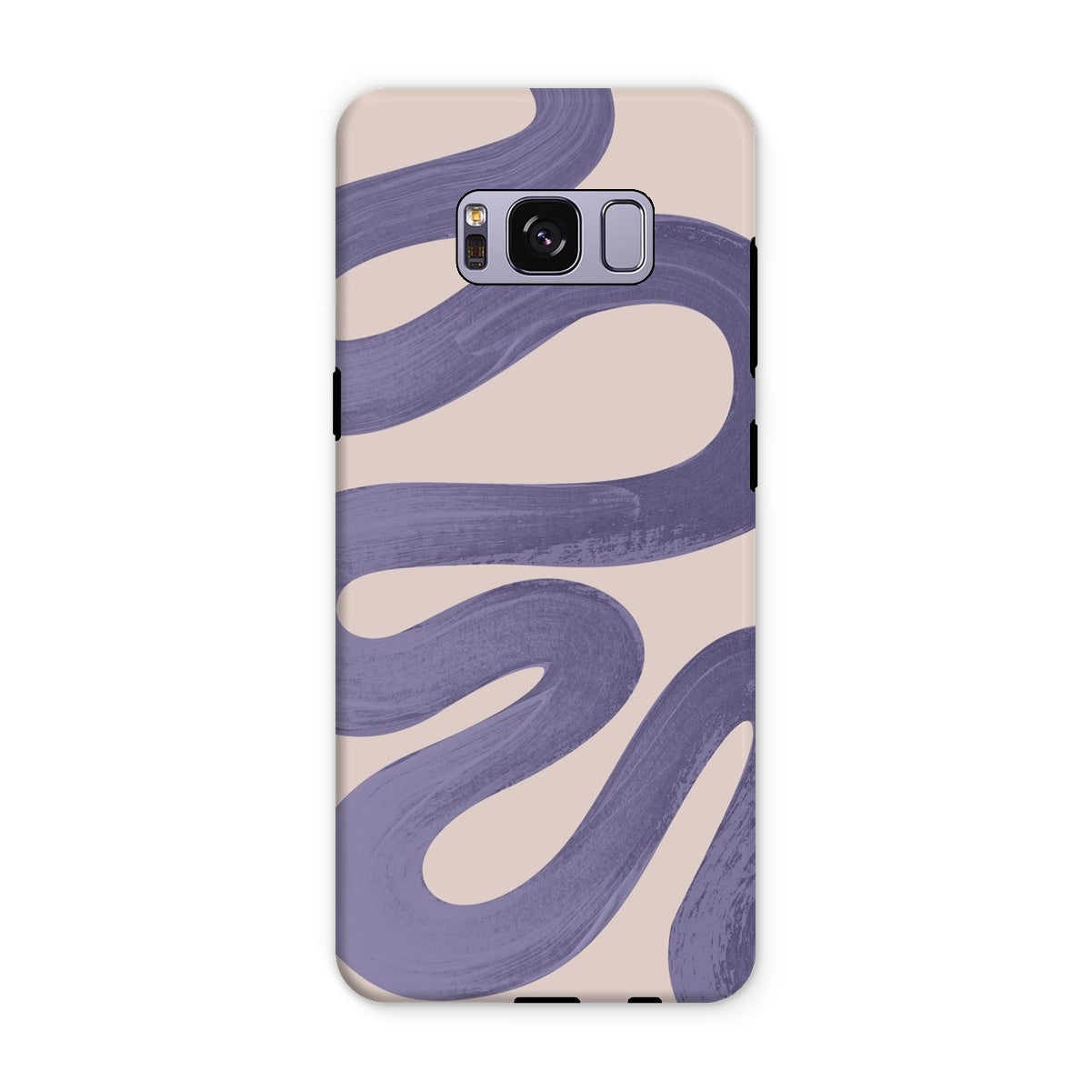 Painted Wave in Lilac Tough Phone Case