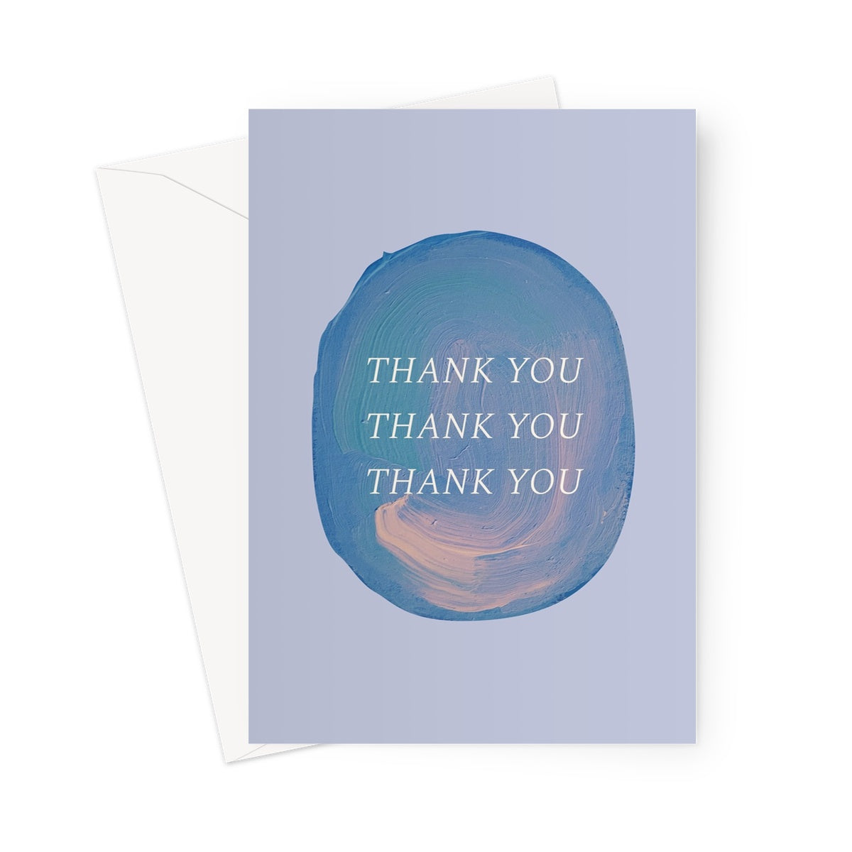 Thank You Thank You Thank You Greeting Card