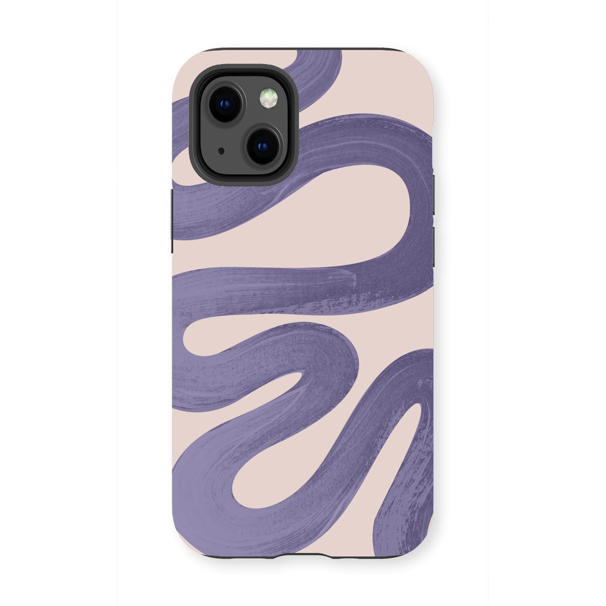 Painted Wave in Lilac Tough Phone Case