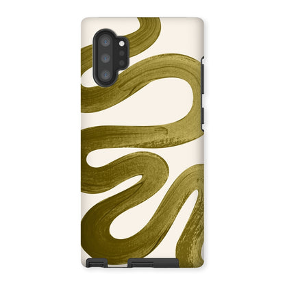 Painted Wave in Khaki Green Tough Phone Case