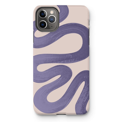 Painted Wave in Lilac Tough Phone Case