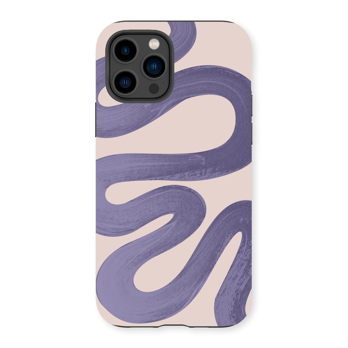 Painted Wave in Lilac Tough Phone Case