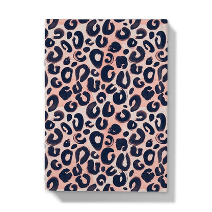 Painted Leopard in Natural Hardback Journal