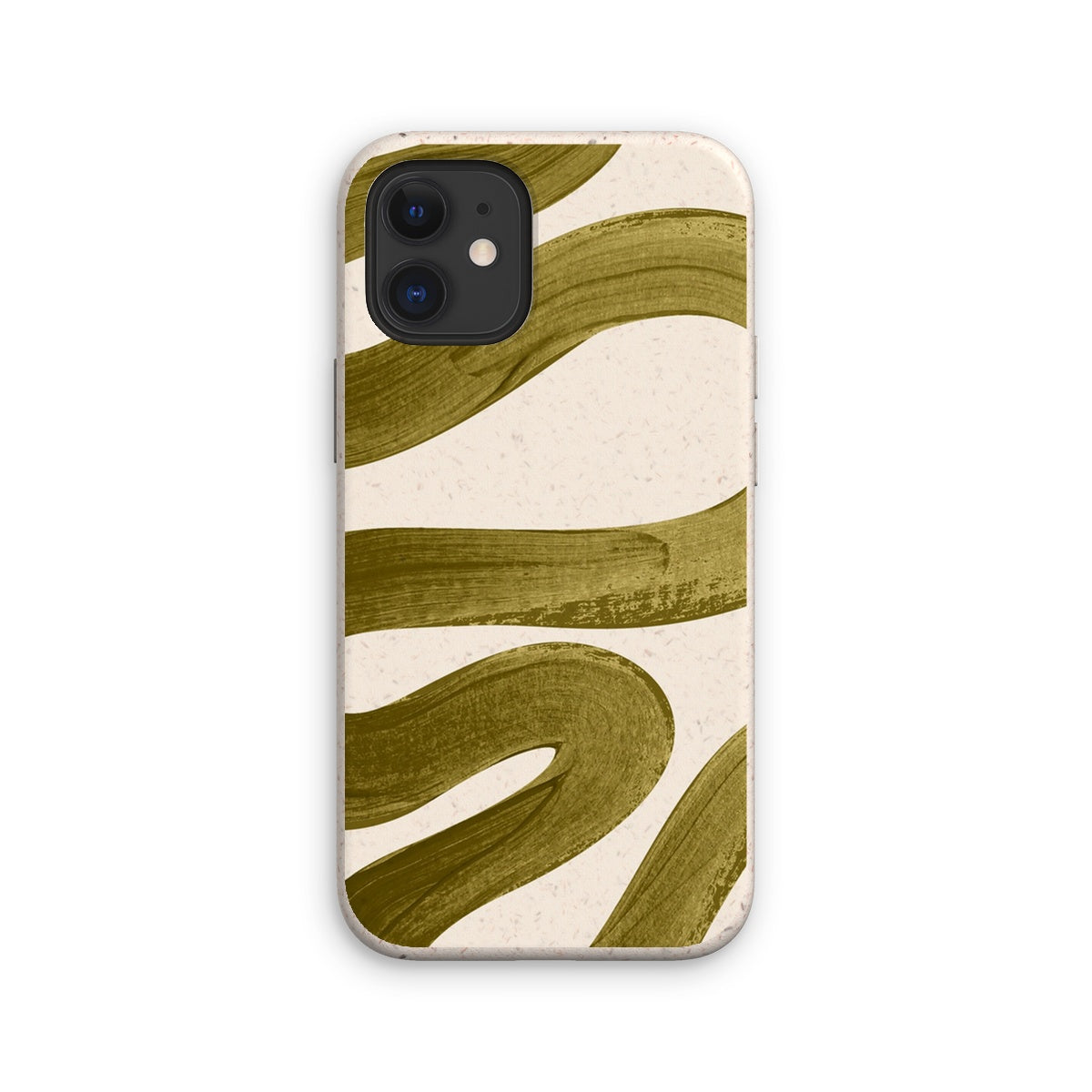 Painted Wave in Khaki Green Eco Phone Case