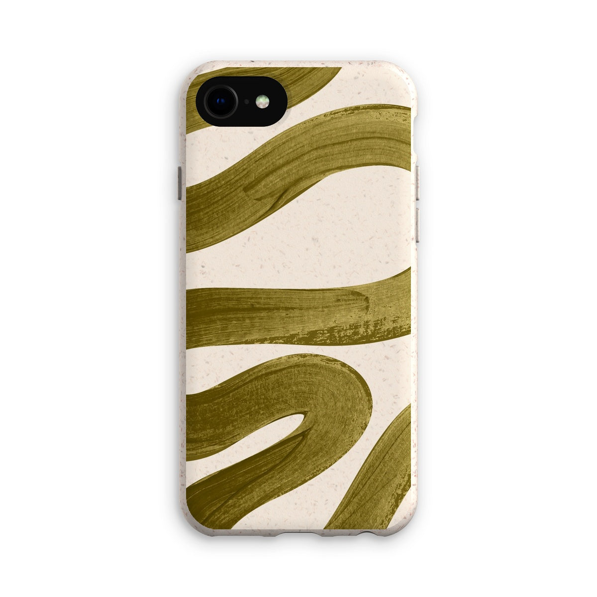 Painted Wave in Khaki Green Eco Phone Case