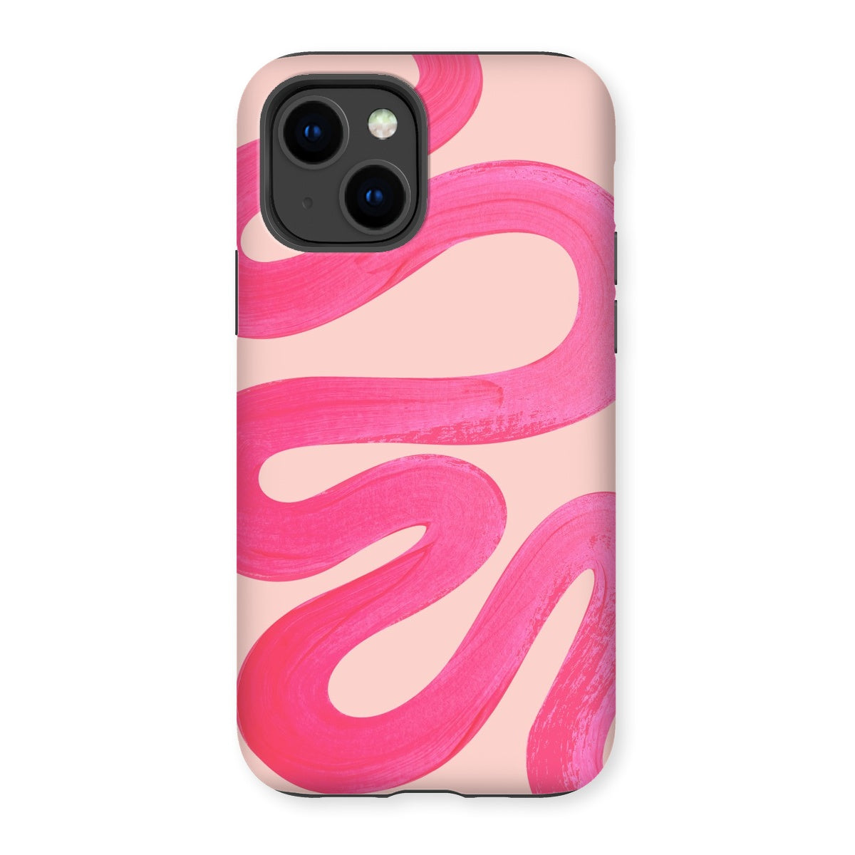 Painted Wave in Fuchsia Pink Tough Phone Case