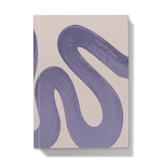 Painted Wave in Lilac Hardback Journal