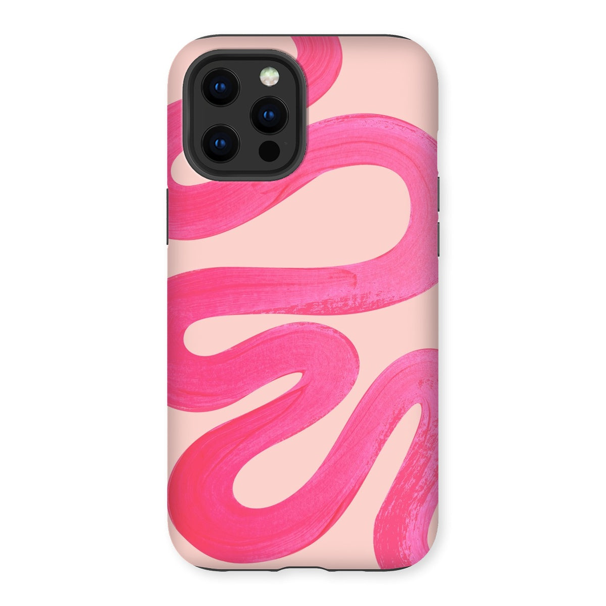 Painted Wave in Fuchsia Pink Tough Phone Case