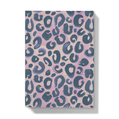 Painted Leopard in Pastel Hardback Journal