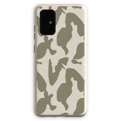 Organic Silhouettes in Sage Eco Phone Case