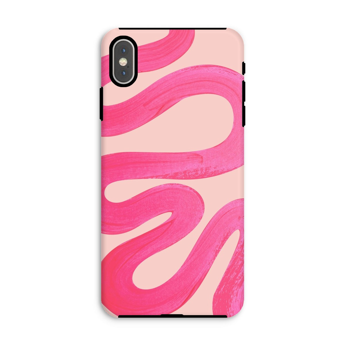 Painted Wave in Fuchsia Pink Tough Phone Case