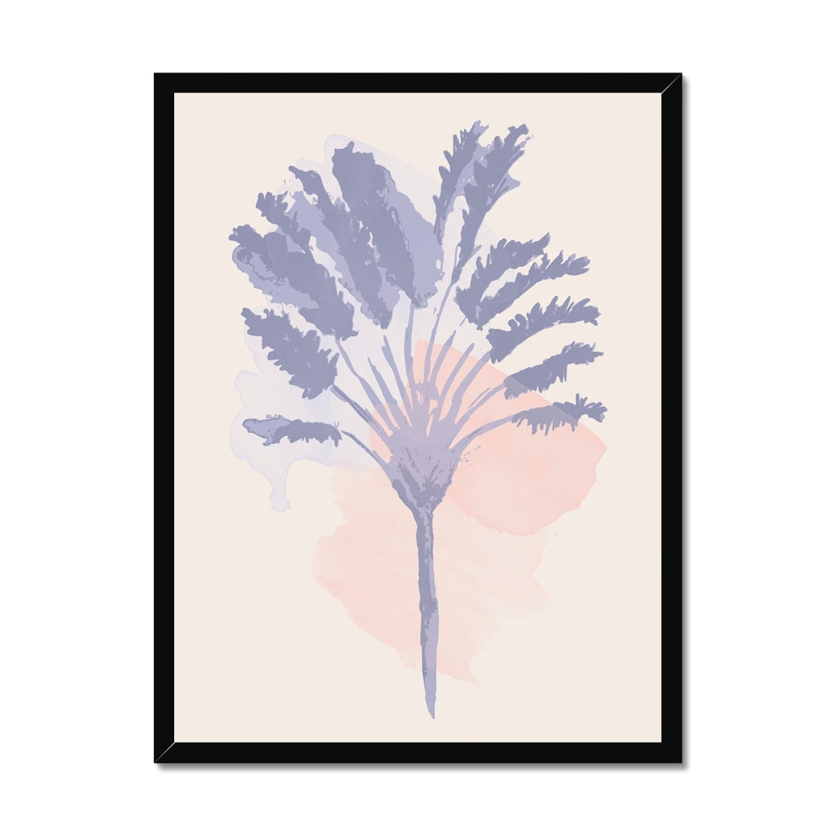 Watercolour Palm Framed Print