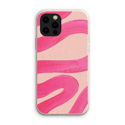 Painted Wave in Fuchsia Pink Eco Phone Case