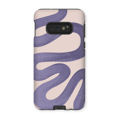 Painted Wave in Lilac Tough Phone Case