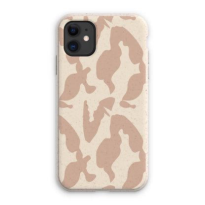 Organic Silhouettes in Rose Eco Phone Case