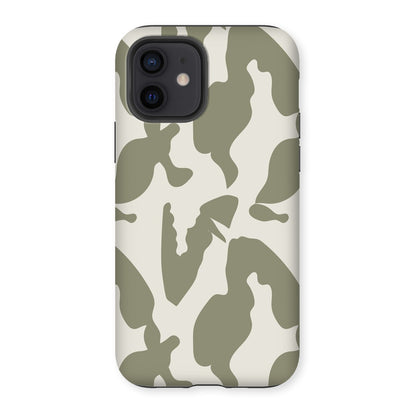 Organic Silhouettes in Sage Tough Phone Case