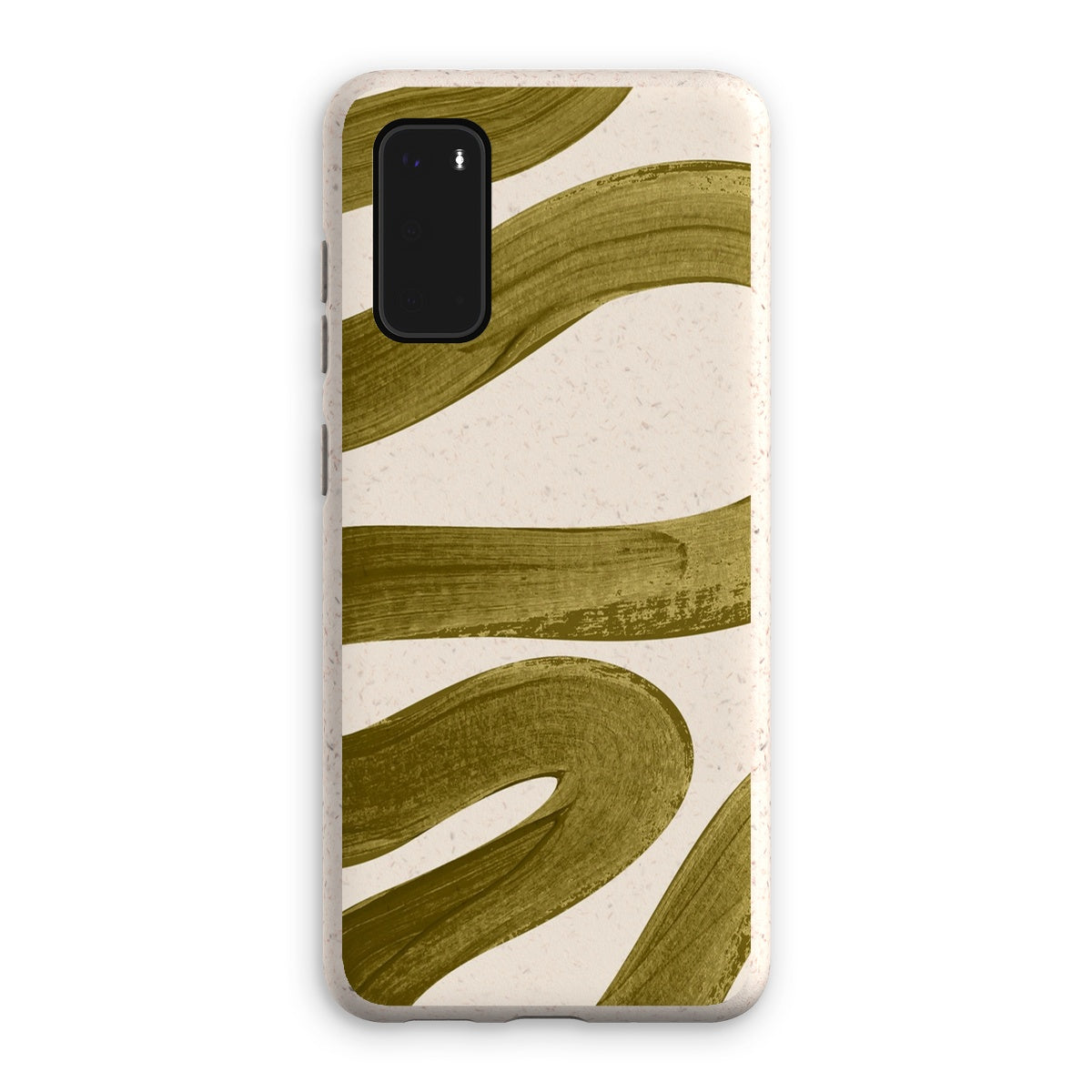 Painted Wave in Khaki Green Eco Phone Case