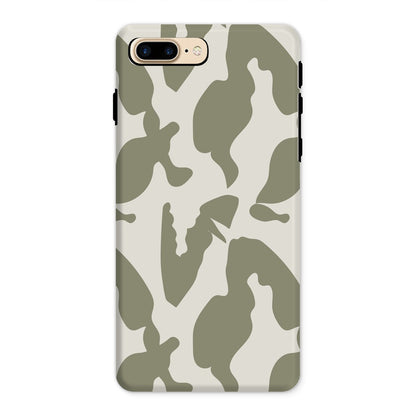 Organic Silhouettes in Sage Tough Phone Case