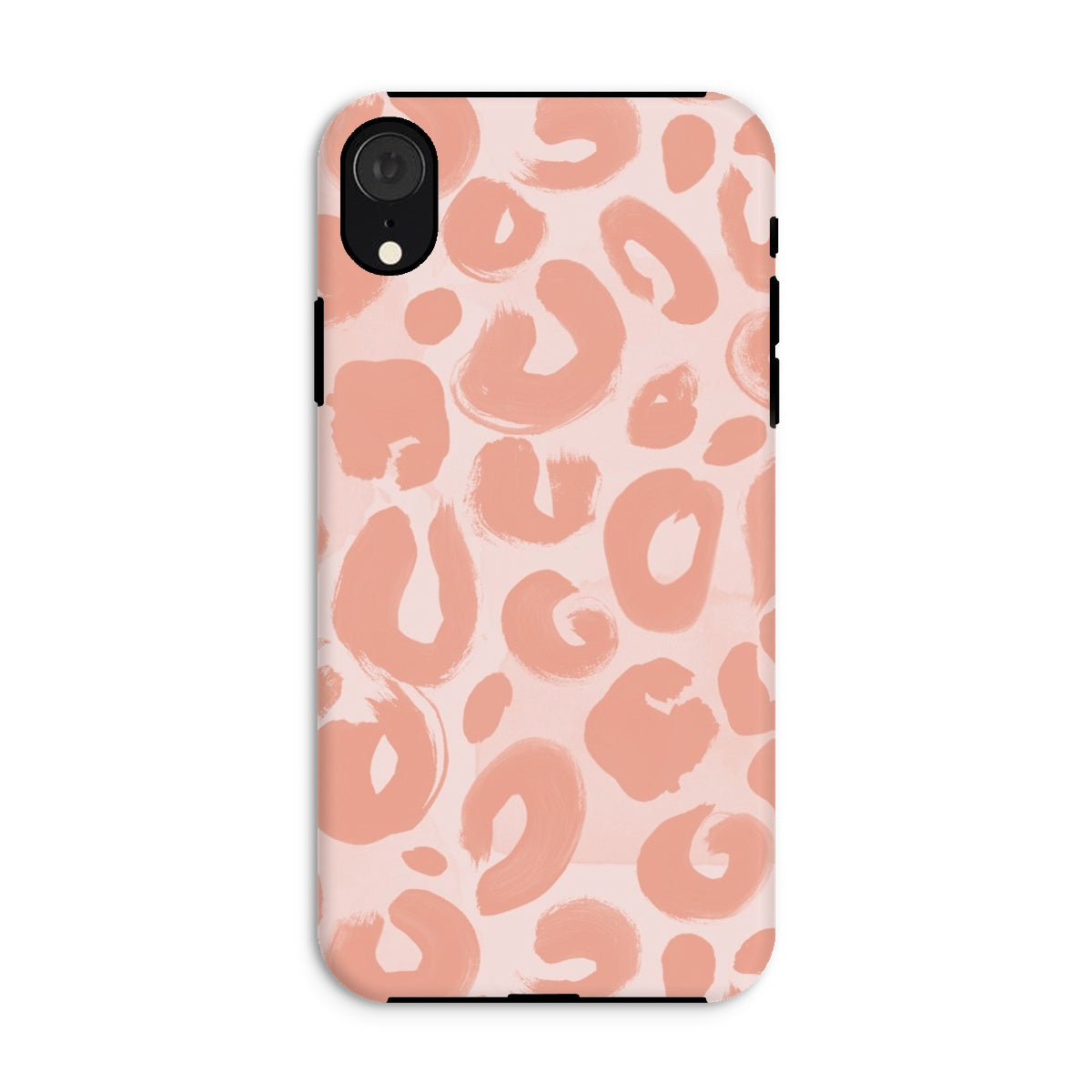 Painted Leopard in Peach Tough Phone Case