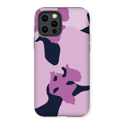 Lilac Orchids Dark Tough Phone Case