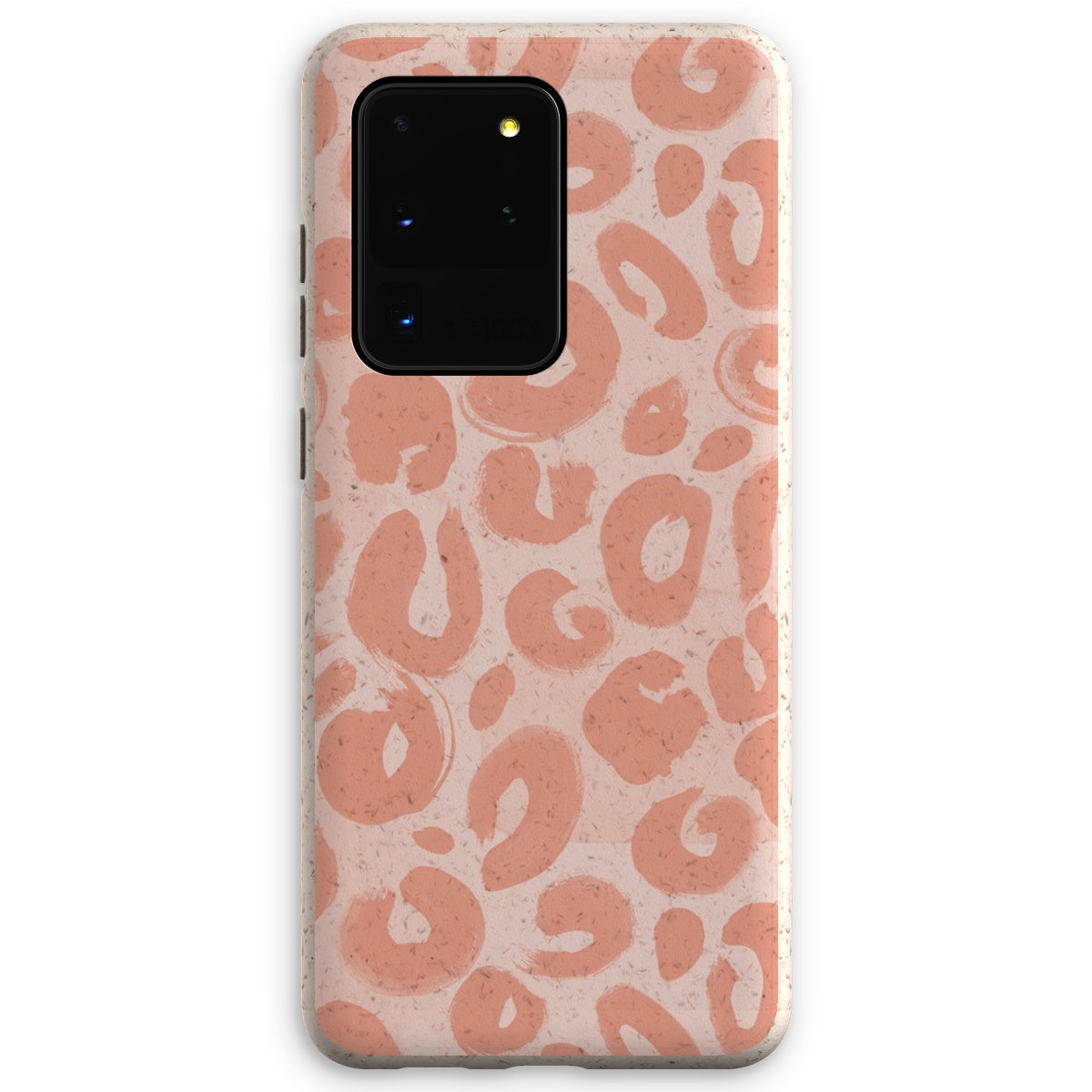 Painted Leopard in Peach Eco Phone Case