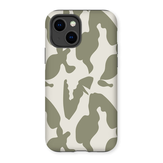 Organic Silhouettes in Sage Tough Phone Case