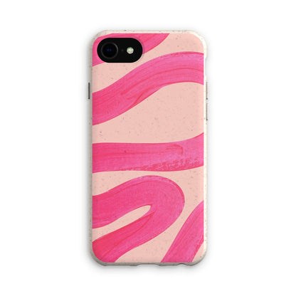 Painted Wave in Fuchsia Pink Eco Phone Case