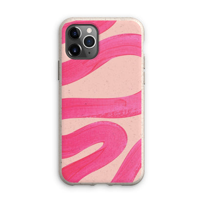 Painted Wave in Fuchsia Pink Eco Phone Case