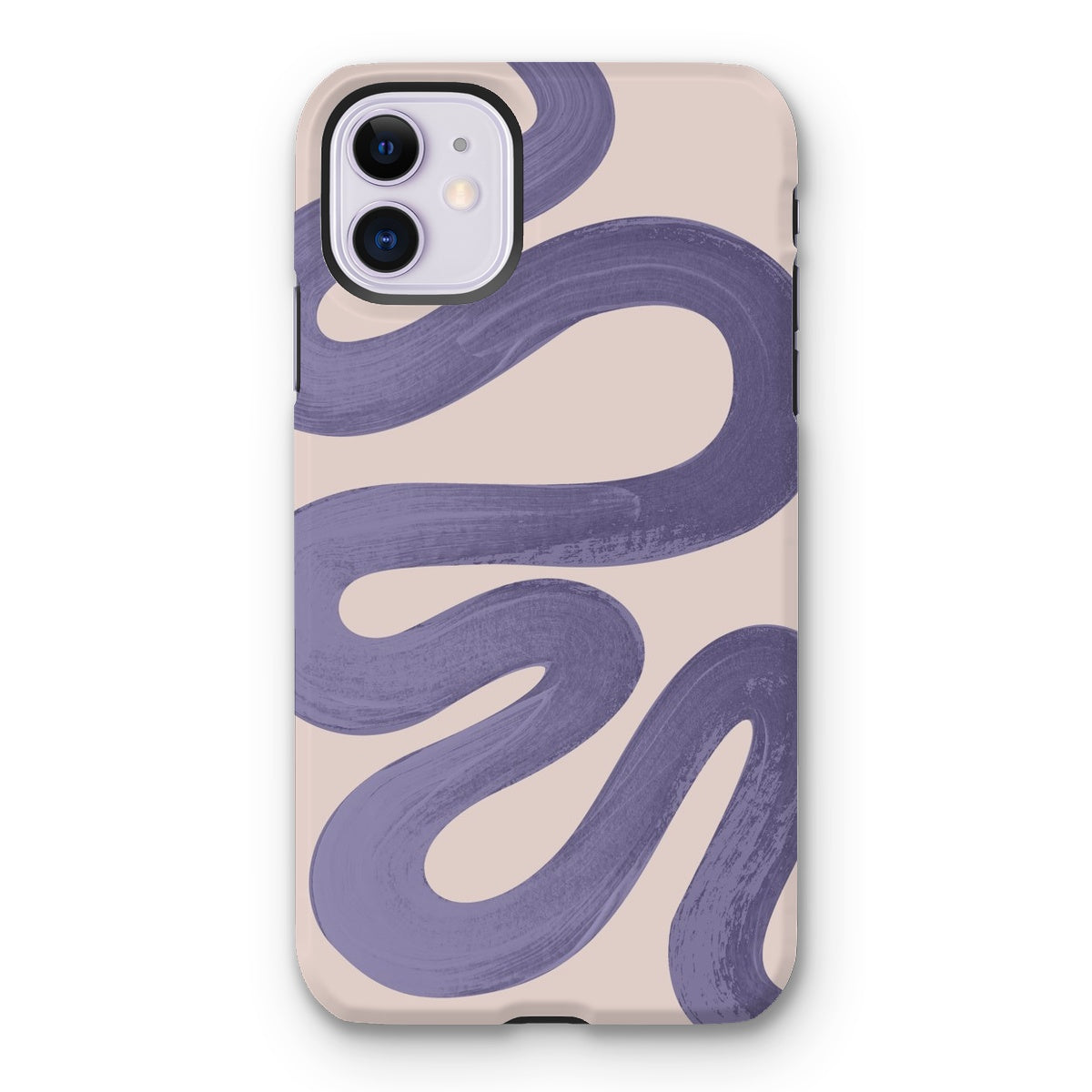 Painted Wave in Lilac Tough Phone Case