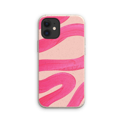 Painted Wave in Fuchsia Pink Eco Phone Case