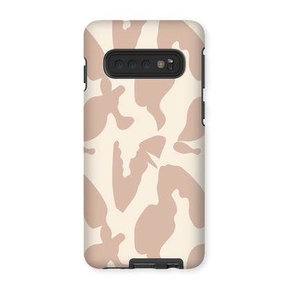 Organic Silhouettes in Rose Tough Phone Case