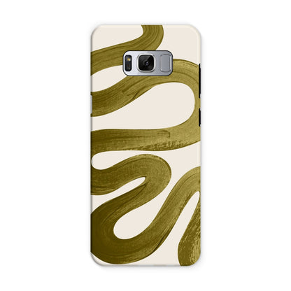 Painted Wave in Khaki Green Tough Phone Case