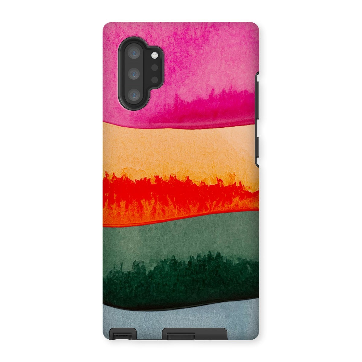 Rainbow Watercolour Layers Tough Phone Case