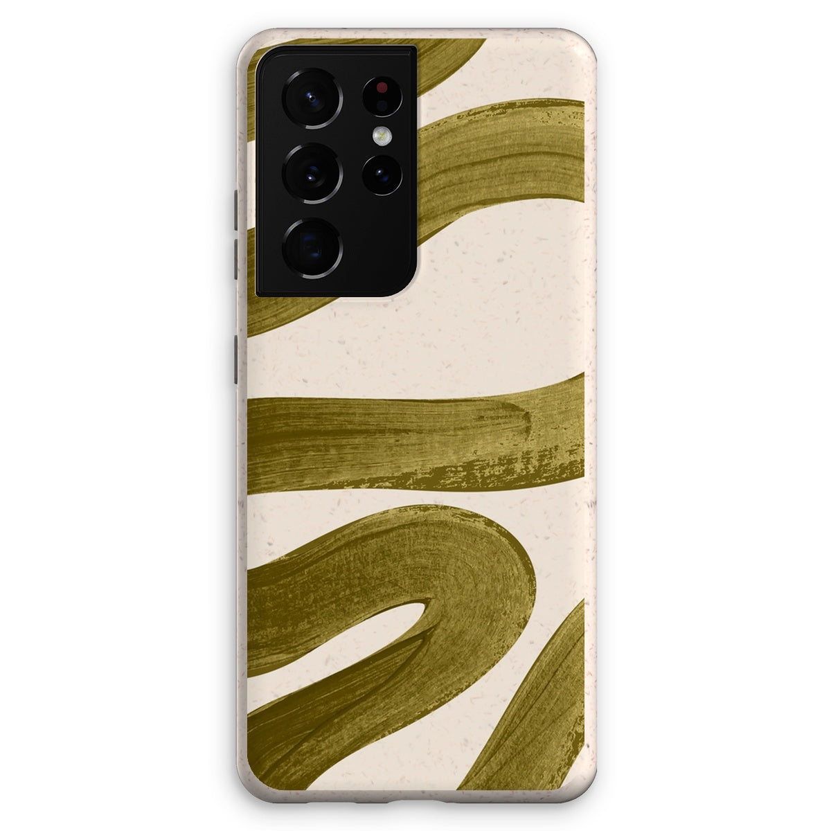 Painted Wave in Khaki Green Eco Phone Case