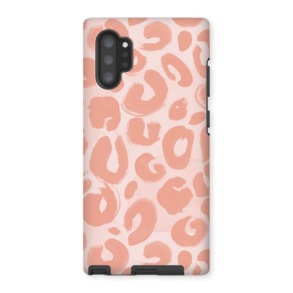 Painted Leopard in Peach Tough Phone Case