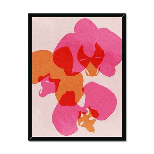 Orchids Contrast Light Framed Print