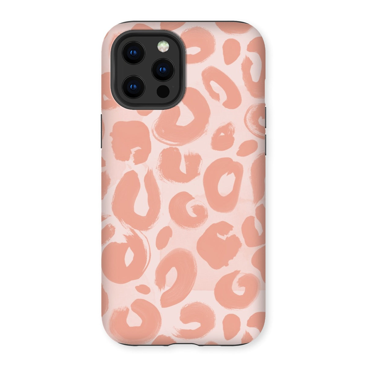 Painted Leopard in Peach Tough Phone Case