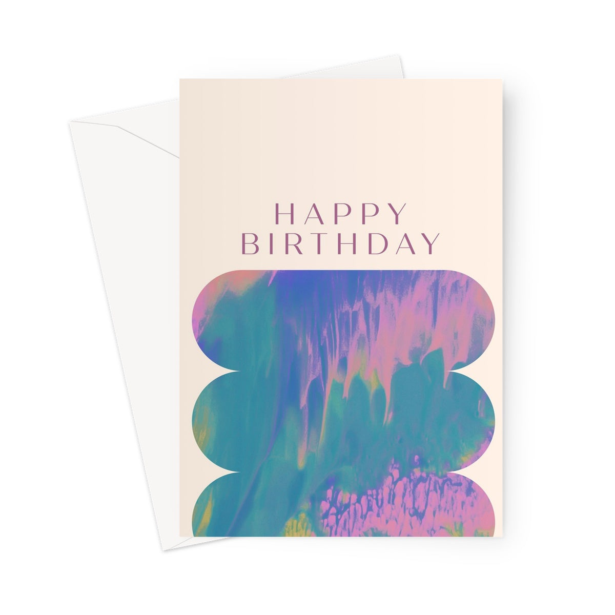 Birthday Shape Stack Greeting Card