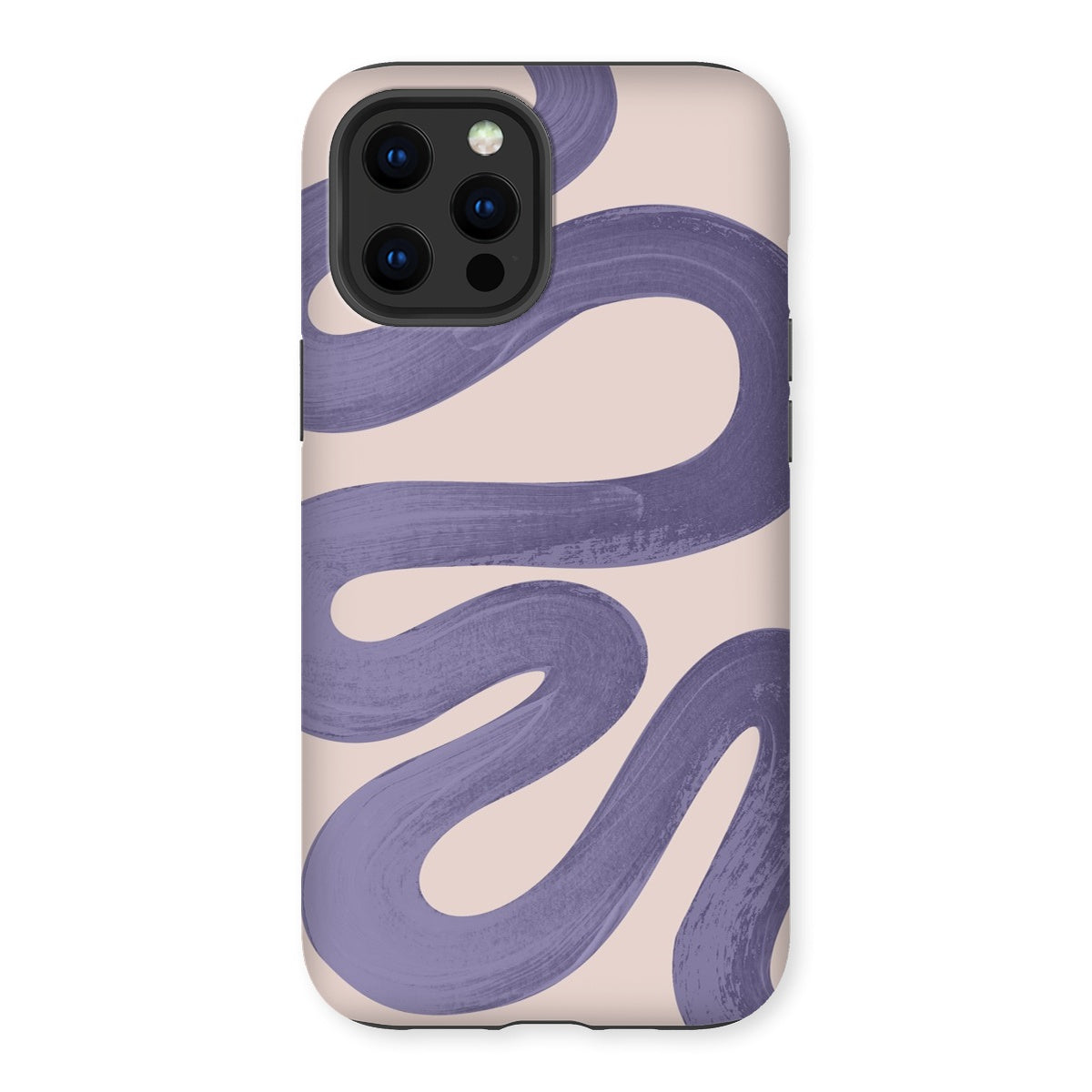 Painted Wave in Lilac Tough Phone Case