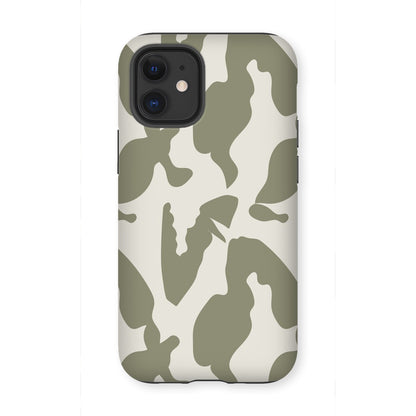 Organic Silhouettes in Sage Tough Phone Case