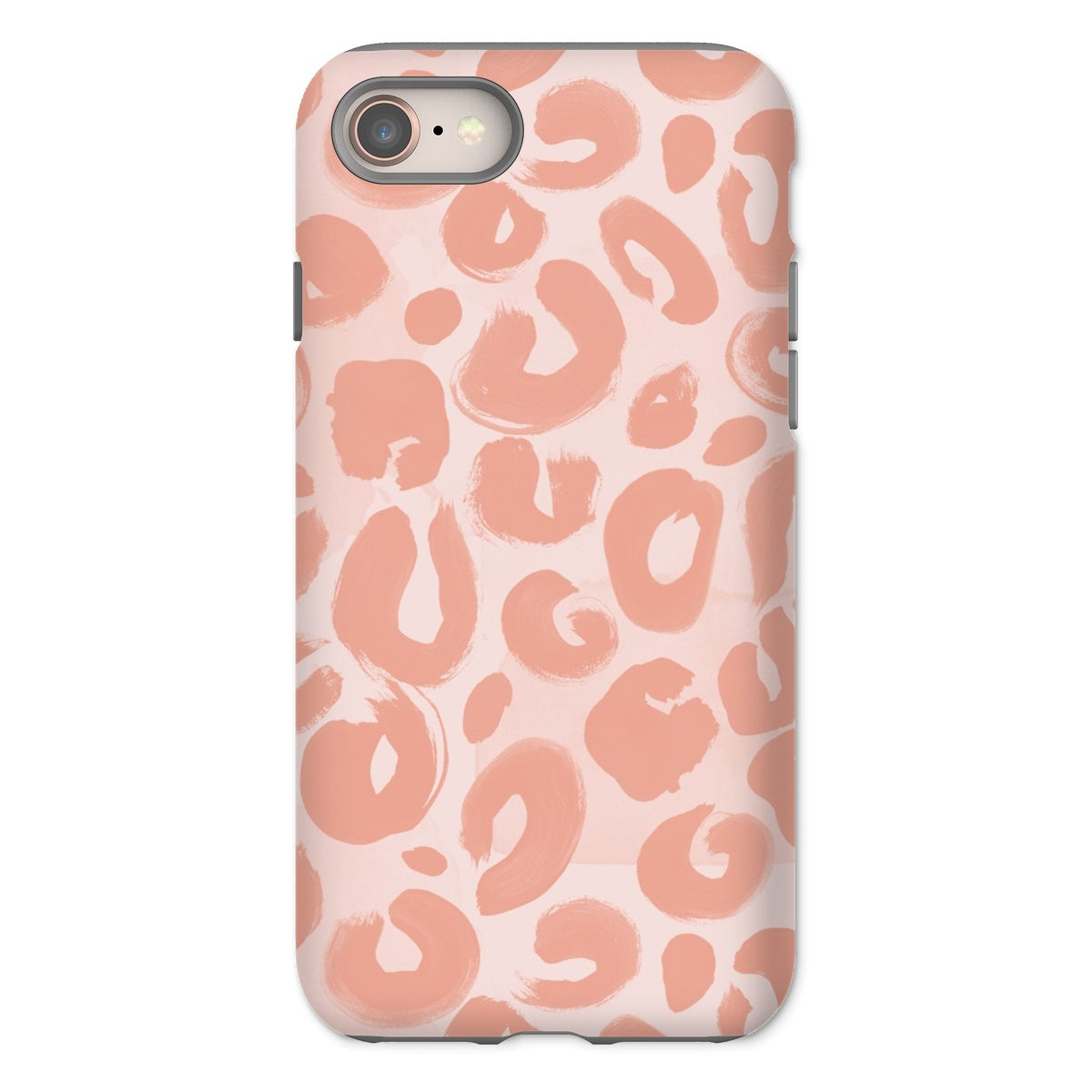 Painted Leopard in Peach Tough Phone Case