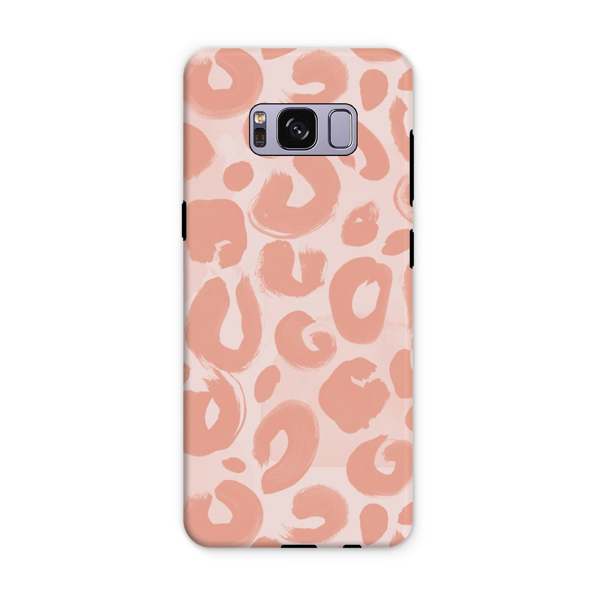 Painted Leopard in Peach Tough Phone Case