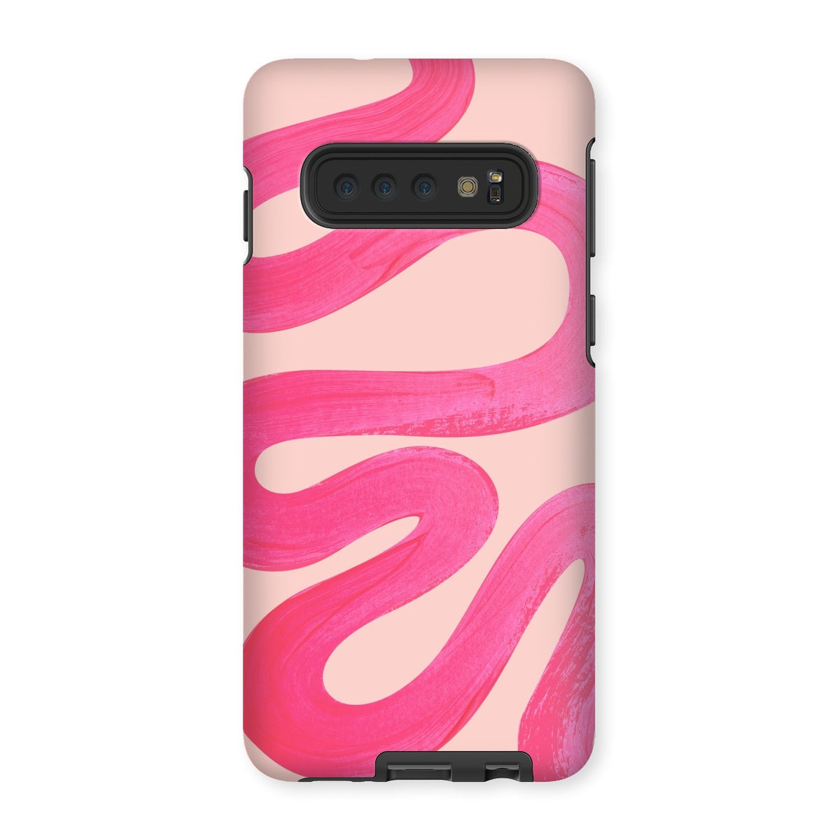 Painted Wave in Fuchsia Pink Tough Phone Case