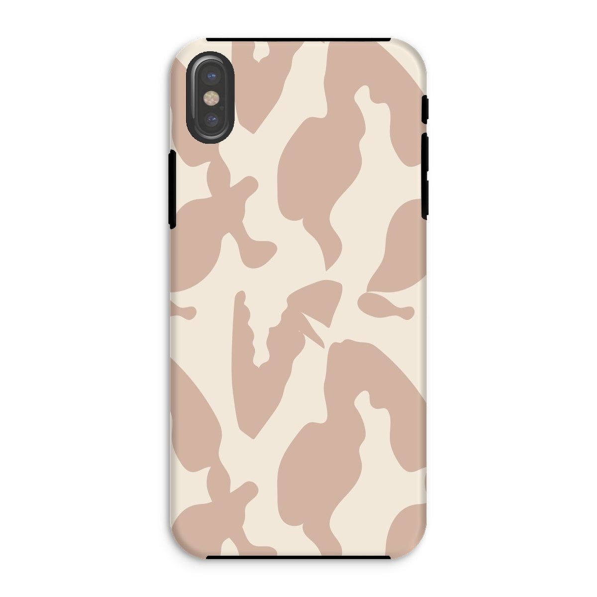 Organic Silhouettes in Rose Tough Phone Case